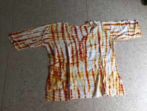 Tie-Dye Top &amp; Yellow Skirt Set