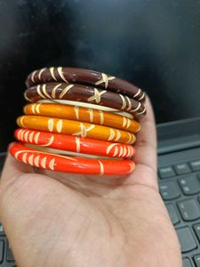 Wooden Bangles Combo