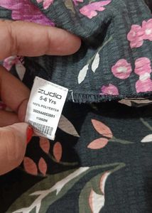 Floral Print Kids Girls Dress