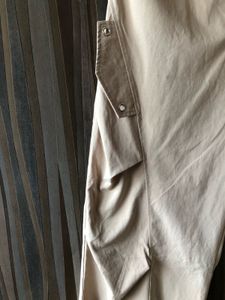 Beige Parachute Pants