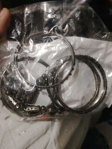 Silver Bangle Set