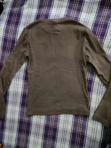 ZaraGym wear Fitted Foll Sleeve Top