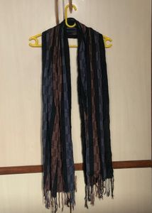 Unisex Color Blocked Pattern Stole