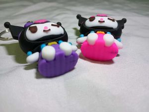 2 Sanrio Kuromi Keychain for bff Set purple &amp; pink