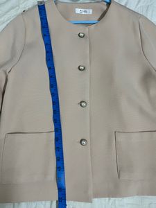 Beige Elegant Coat