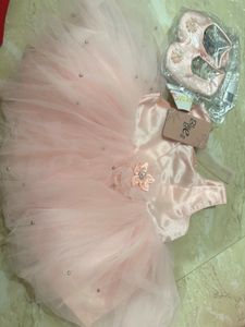 Pink Tulle Dress with Shoes