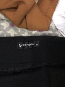 Black Skirt With A Slit