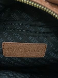 Steve Madden Embossed Brown Mini Backpack