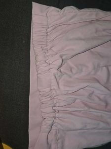 Pink Frill Sleeve Top And Blue Bottom