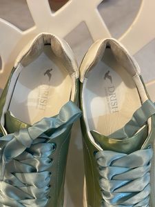 Dries Van Noten Green Patent Sneakers