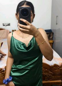 Green Cutout Midi Dress