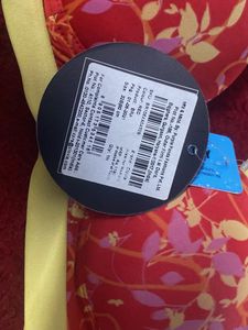 Clovia Red Floral Print Bra 32 B Light Padded
