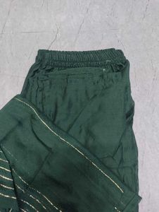 Green Chanderi Cotton Woven Design Kurta Sets 😍❤️