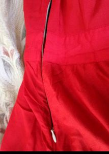Sleeveless Red color long Dress