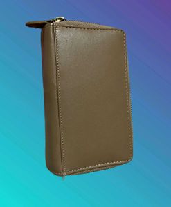 Leather Snap Closure Wallet