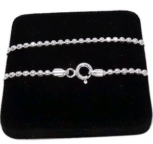 Pure 925 Hallmark Silver Ball Chain For Unisex