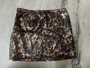 vintage y2k sequins cheetah print skirt 🐆