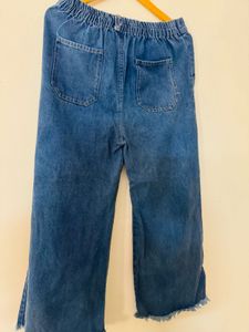 Vintage Frayed Hem Wide Leg Jeans 🌀👖🥿