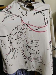 Floral Print Chiffon Top