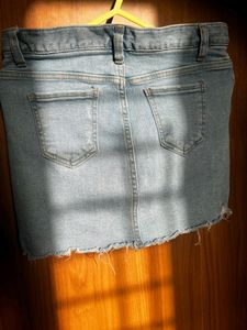Blue Denim Skorts