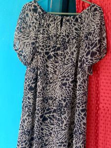 Animal Print Casual Dress