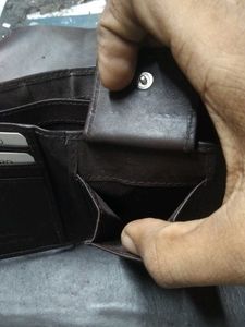 Trendy Brown Rfid Genuine Leather Walet For Mens