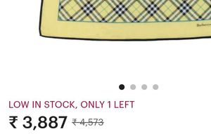 Burberry Luxury Check Pocket Square/Neckchiefer
