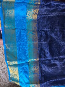 Used Saree with tailored blouse for sale
