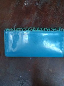 Blue Animal Print Wallet