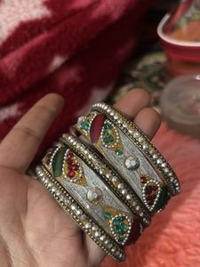 Set of Embellished Bangles