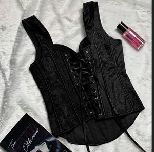 Elegant Black Corset Top