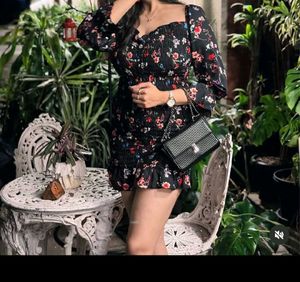 Floral Print Mini Bodycon Dress
