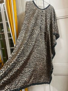 LEOPARD PRINT KAFTAN KURTI