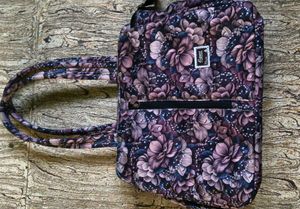 Floral Print Tote Bag