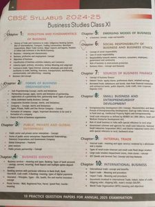 Business Studies – Class XI (2024–25 Edition)