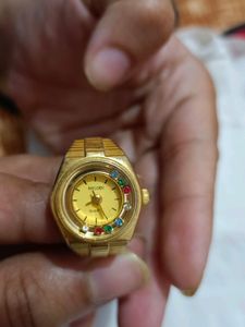 stretchable ring cum watch