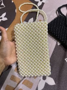Pearls Bags White And Black