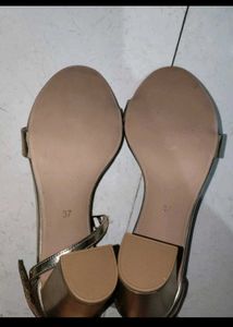 Moda-X Gold Butterfly Wing Heels
