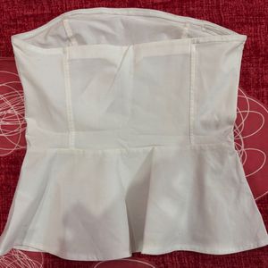 H&amp;M Peplum tube Top