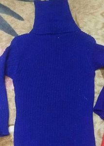 Blue Turtleneck Sweater 2-6 Year Kids Boys &amp; Girls
