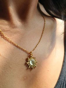 Sun Pendant Necklace ( Anti Tarnish)