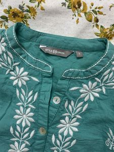 Teal Short Kurta Style Union