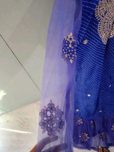 Blue Embroidered Ethnic Kurti🧿