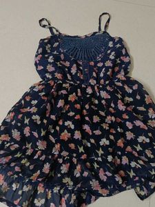 Floral Sundress with Crochet Detail