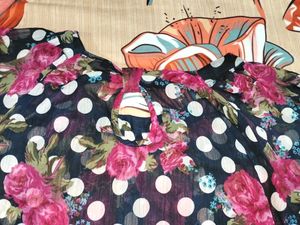 Polka Dot Floral Blouse