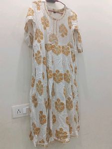 White Printed Kurta