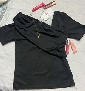 Chic Black Off-Shoulder Top