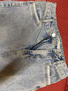 Light Wash Denim Skirt