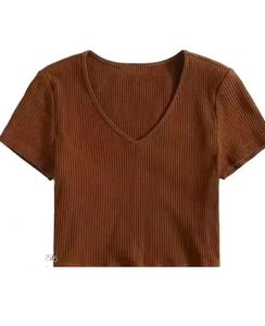 Women's Brown Crop top