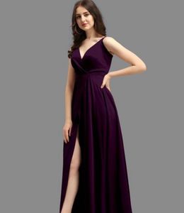 Elegant Purple Maxi Dress